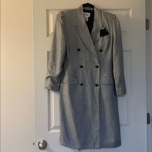 Vintage Black & white straight cut checkered dress